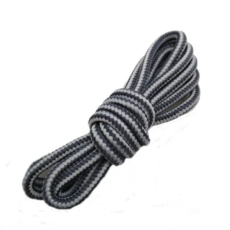 Professional supplier shoe laces hiking boot rope polyester stripe shoelaces