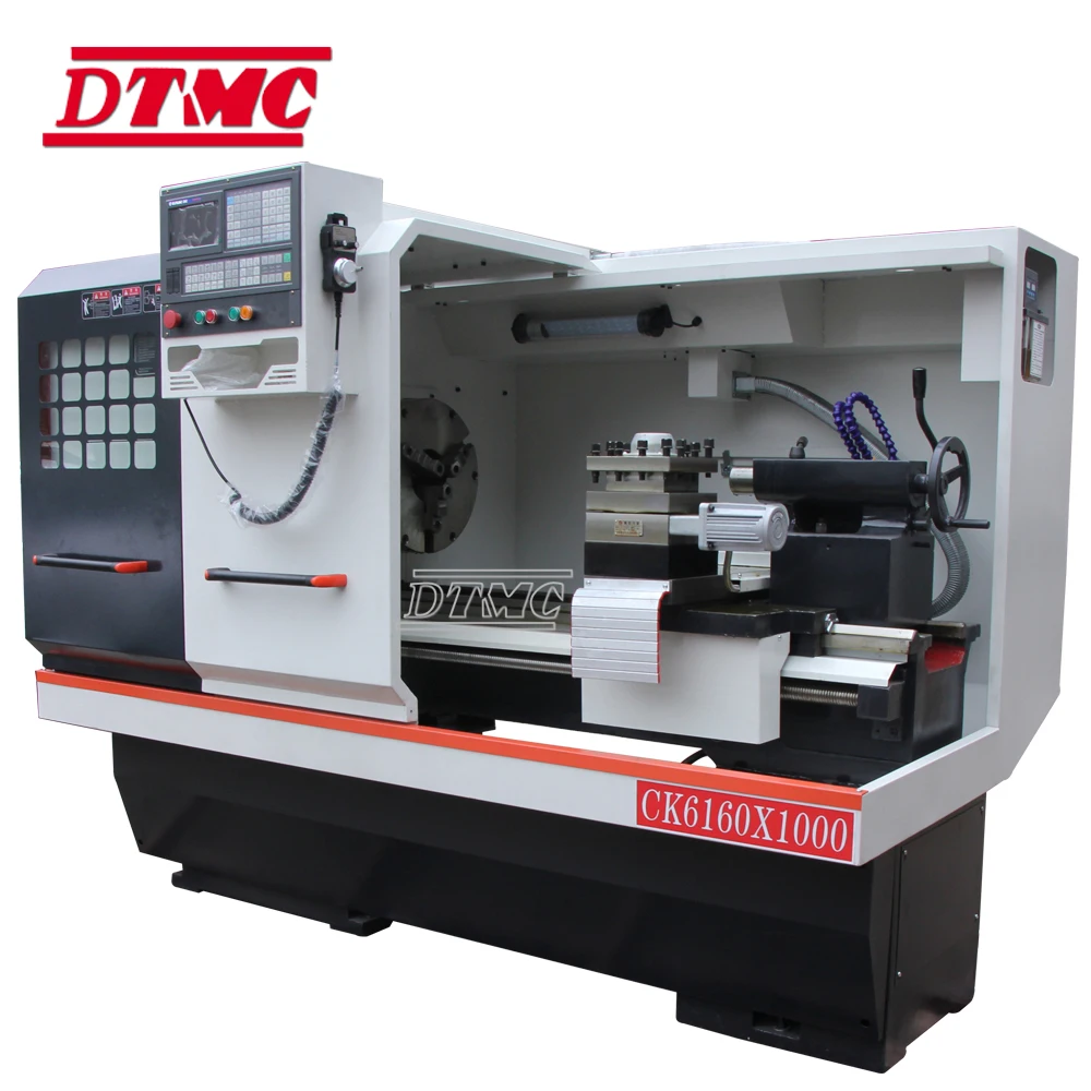 Cnc Lathe Ck6160*1000 Integral Bed Hard Rail Cnc Lathe  Stepless Speed Change Numerical Control Machine
