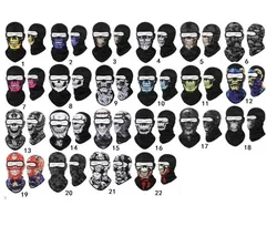 Breathable quickly-dry Outdoor cycling full face cover protective skeleton Ghost mask motorcycle Bicycle Helmet liner hat