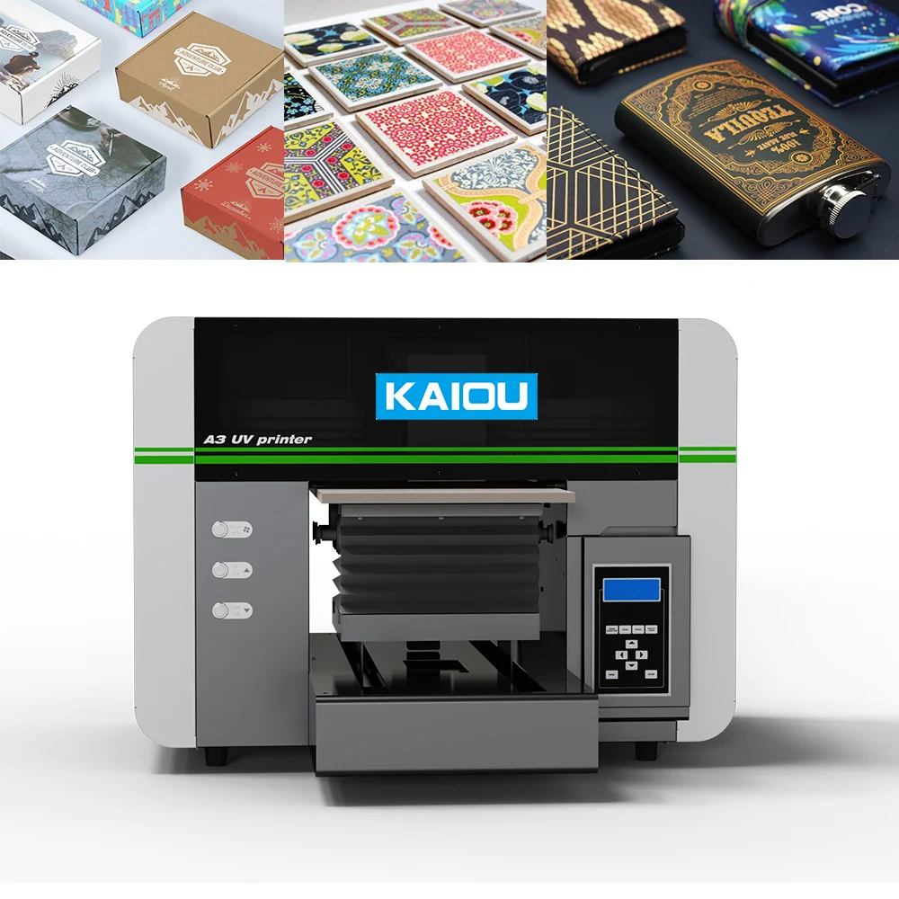 Wholesale Led UV Flatbed Printer UV DTF Printer For Souvenirs & Promotional Bottle Phone Case A3 UV Flatbed Printer