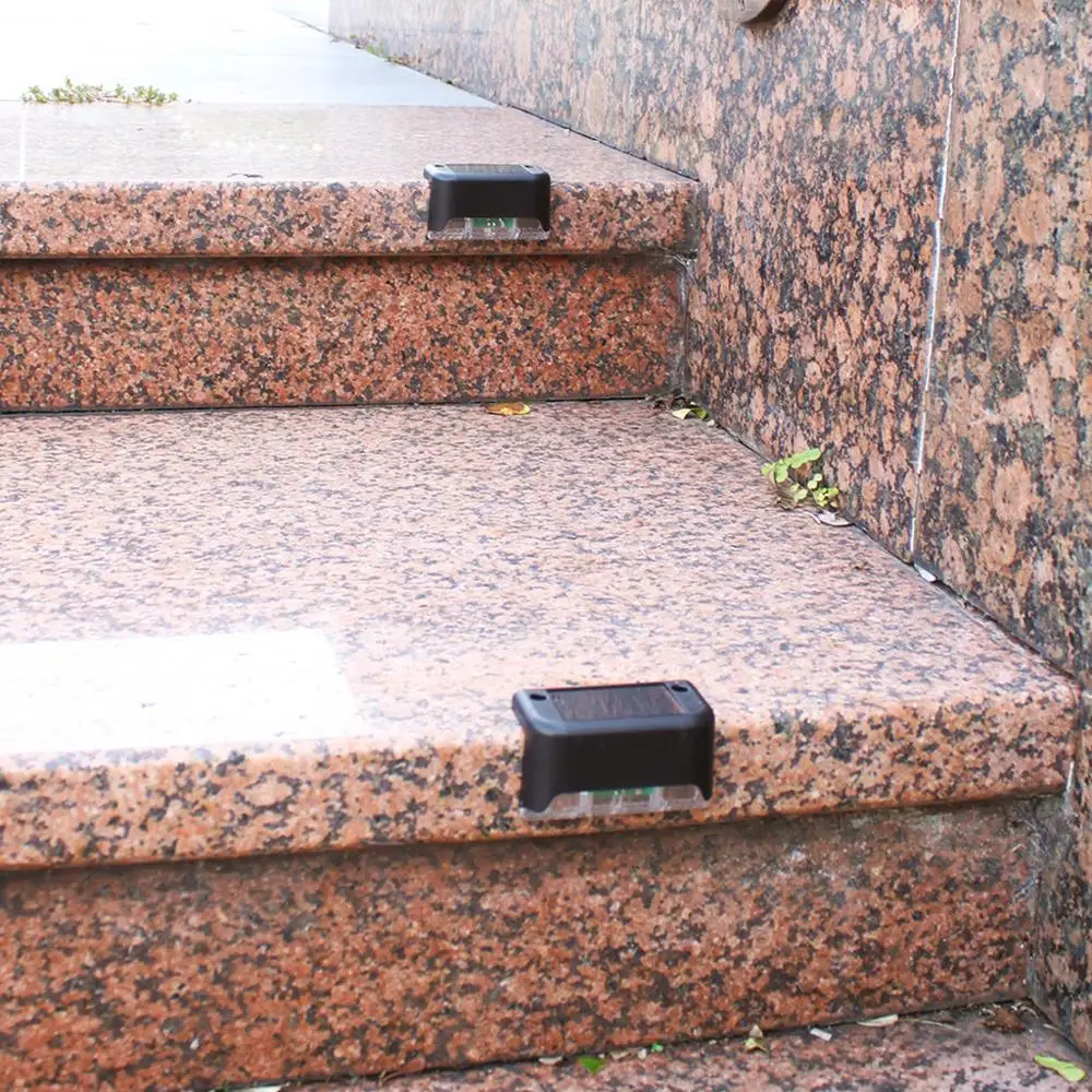  Mini Patio Solar Lighting Stairs Deck Step Lights Outdoor Garden Recessed Waterproof Surface Mounted Led Fence