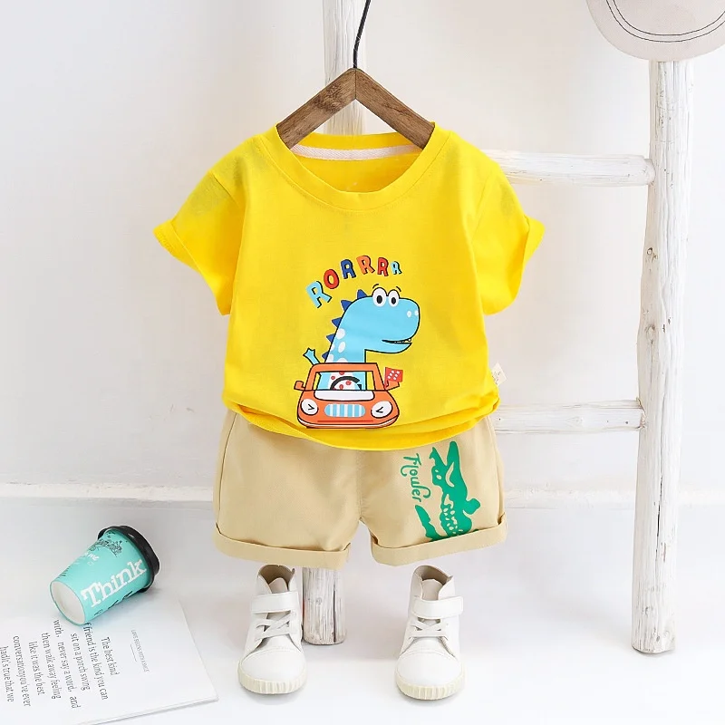 
Baby Boy Clothing Sets Summer Casual Kids Boy Clothes Two Piece Outfits Shorts and T shirt 