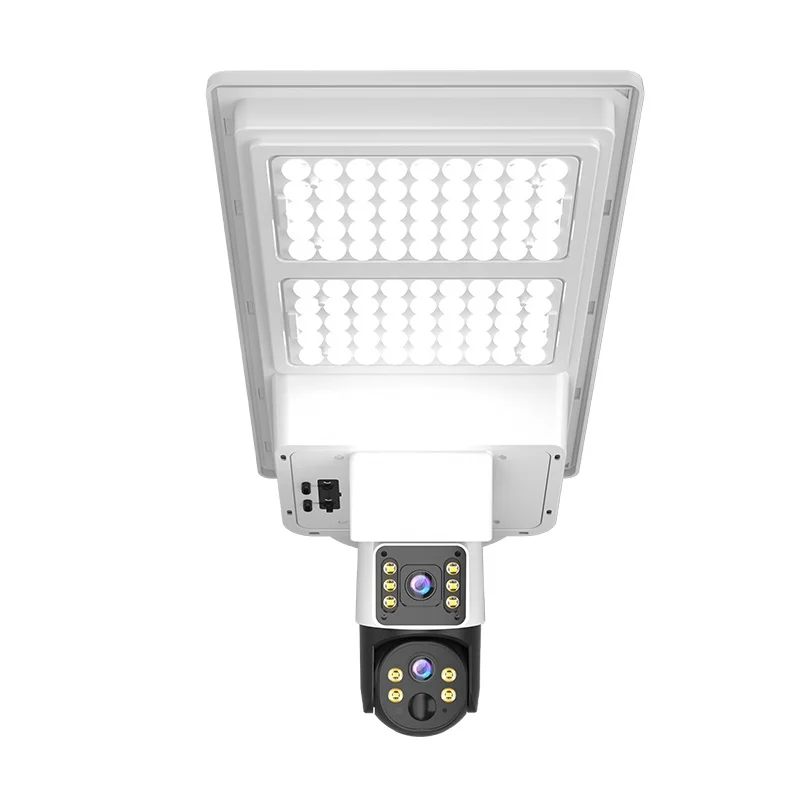 Solar Street Light With Camera 4G Wifi 4MP Outdoor Solar Monitoring Lamp  CCTV Wireless