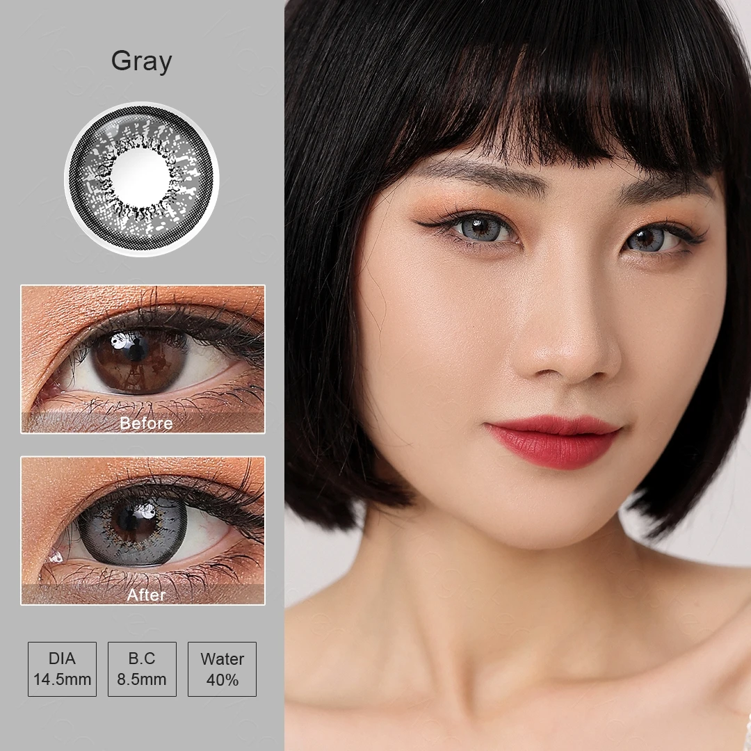 Magister Flame Cosmetic Colored Contacts Color Contact Lenses with circle Big Eye Colored Contact Lens