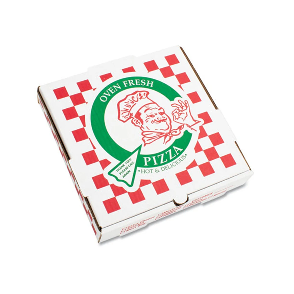 Wholesale Custom High Quality 10/12/24 Inch Recycle Corrugated Cardboard Pizza Delivery Packaging Boxes