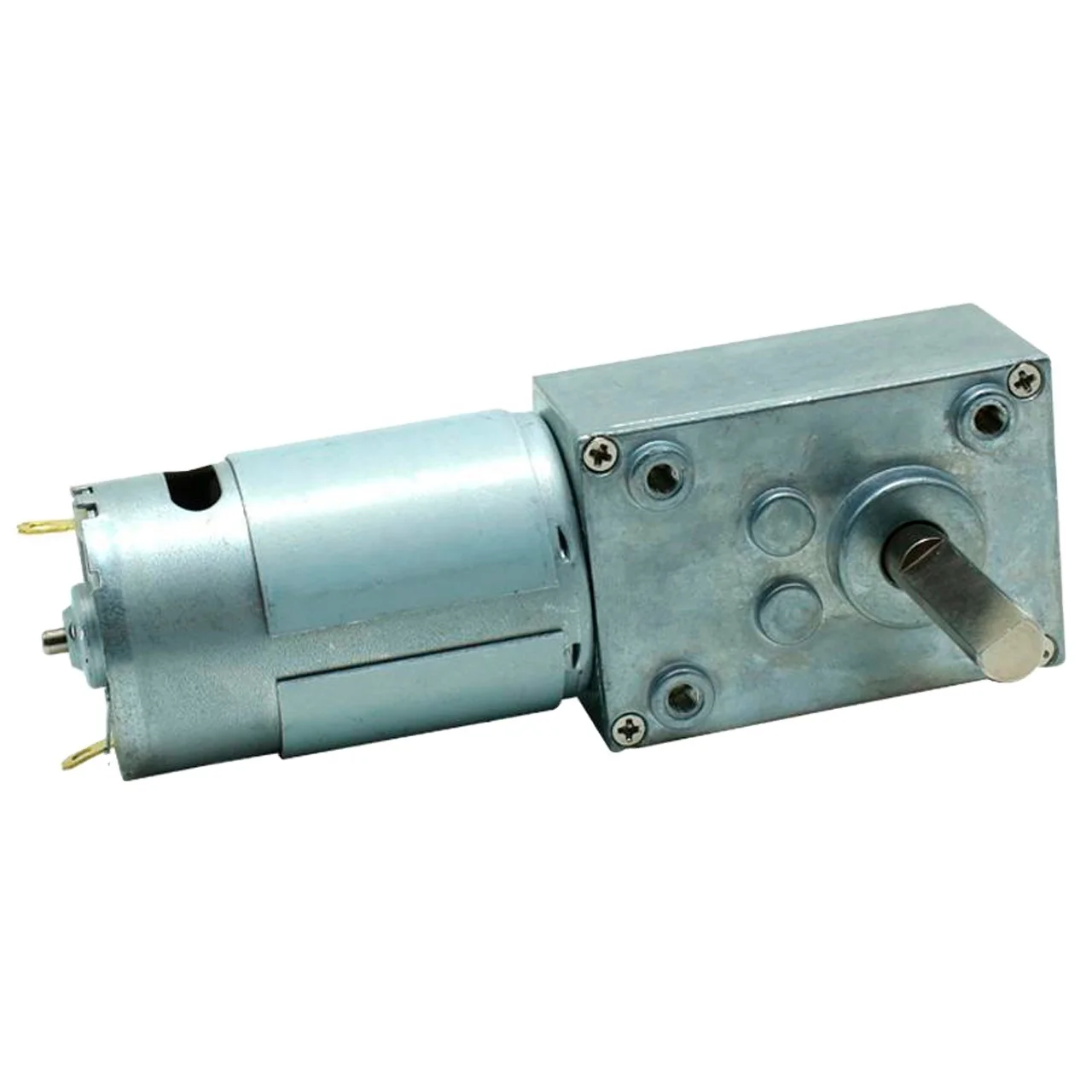 12 volt 24v high torque motor 90 degree shaft 5840 worm gear reducer with 555 dc brush motor for auto machine