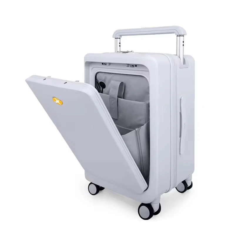 2024 New PC 20 inch Front Open carry on backpacks best carry on bag Trolley suitcase for Business trip