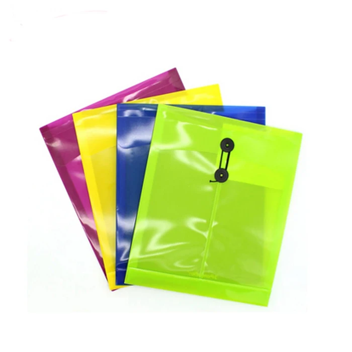 Plastic Document Folder With Custom Logo PP bag File Bag Envelope File Folder