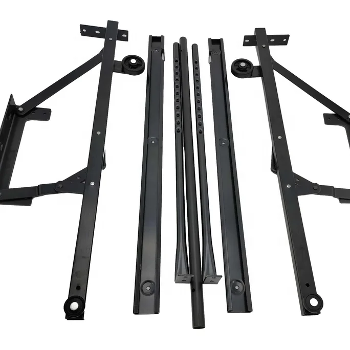Guide rail sofa bed drawer slide push-pull hidden hinge With pulley drawer hinge hardware