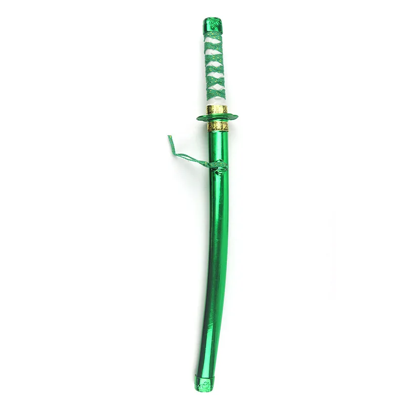 Детская японская серия ниндзя, оружие, пластиковые игрушки, гальванизированный самурайский меч, 3 цвета, Смешанная упаковка