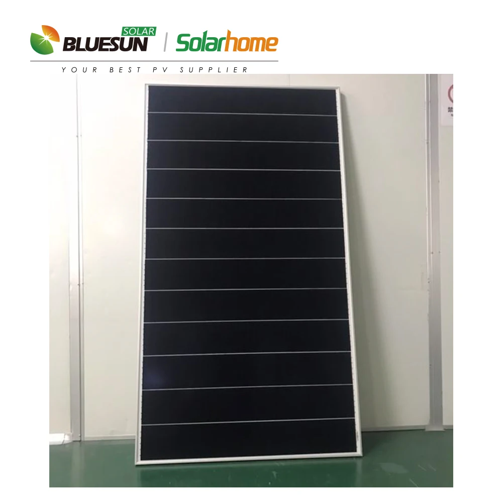 Bluesun Shingled Solar Panel 500W Monocrystalline Solar Panel System Overlapping Solar Panel 500W