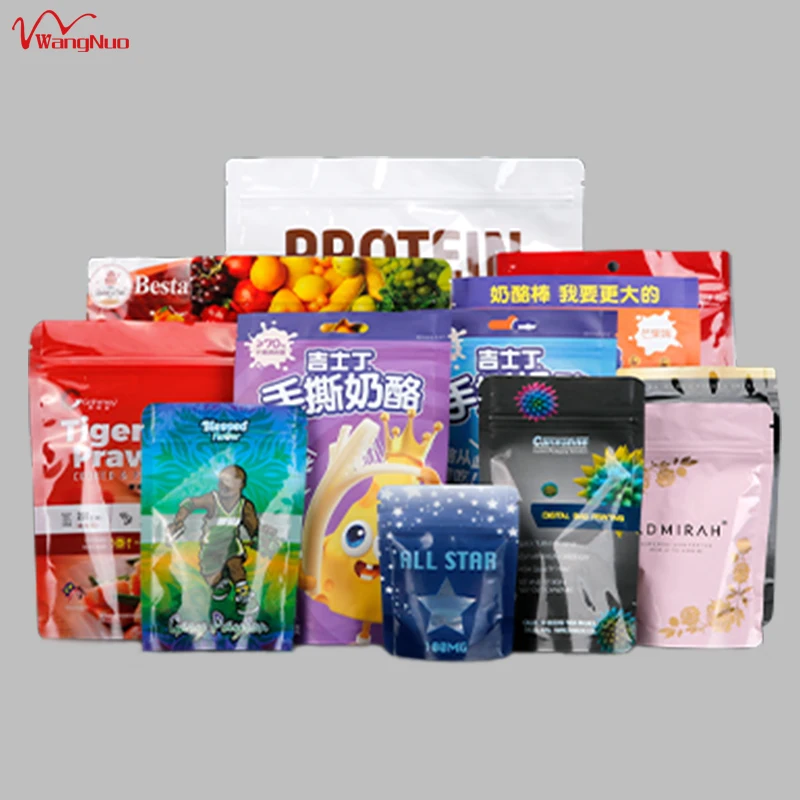 hot sale biodegradable stand up ziplock eco friendly prefabricated seed packaging bags for vegetable seeds