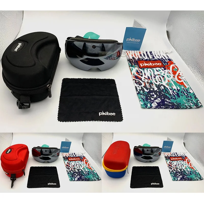 
Visual Anti Glare UV Protection Anti-fog UV400 Magnet Adult Ski Snow Goggles Spherical 