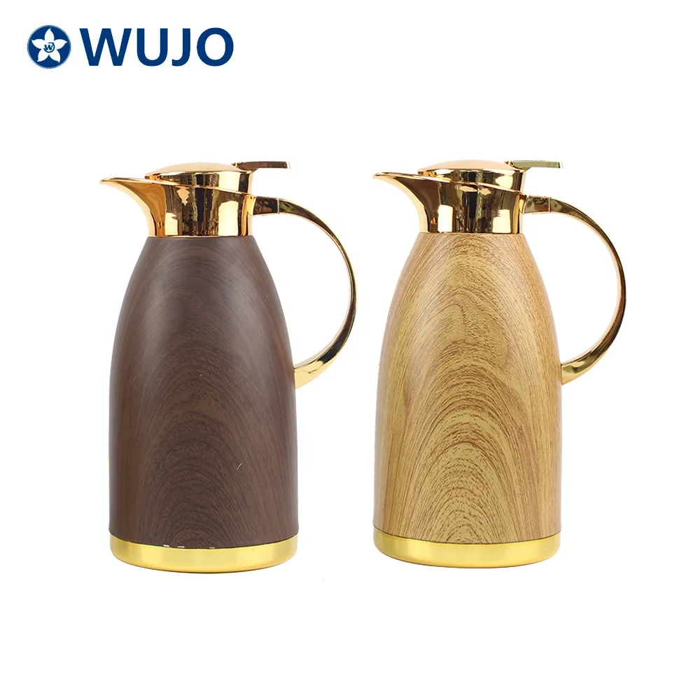 Nordic 2L 1.5L high quality 304 double wall marble new design thermos insulated thermal stainless steel vacuum jug