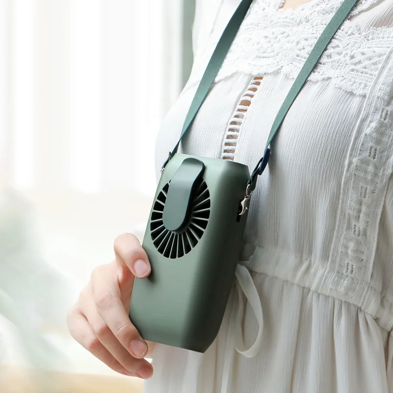 Hanging waist fan Outdoor Cooling Mini USB Fan with 2000mAh battery