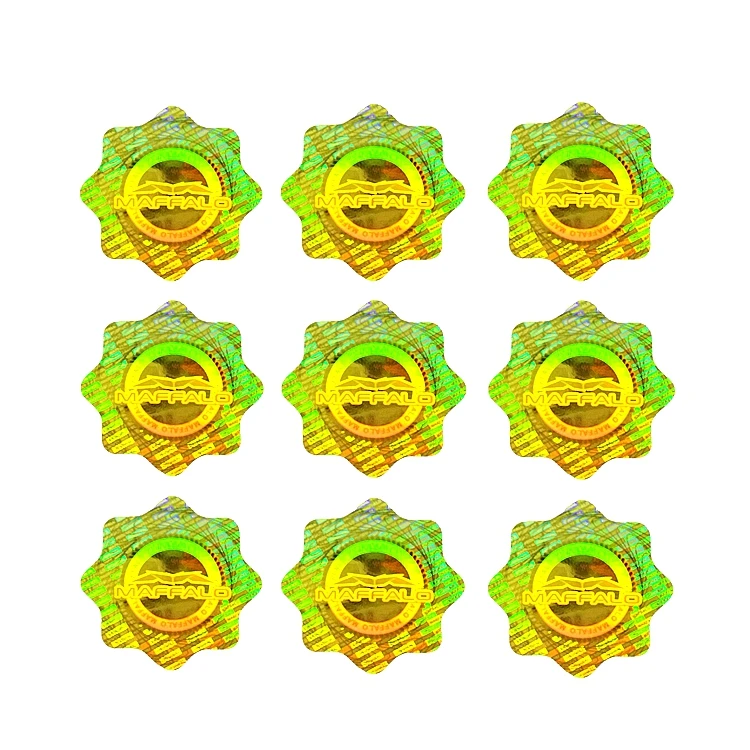 Custom color changing hologram sticker micro text 3D hologram label