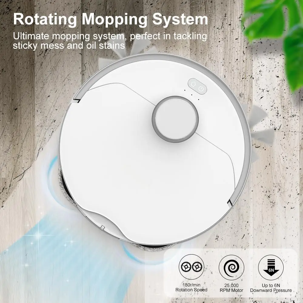 X20 Intelligent Self-Navigating Robot Vacuum Cleaner Self-Emptying Wet Dry Aspiradora Household Cleaning Battery-Powered LDS