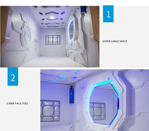 comfortable and good sleeping  capsule bed for the resting
