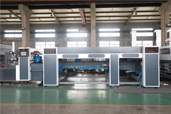 FFG High Speed Paperboard Making Corrugated Paperboard Printer Slotter Die-Cutter And Gluer Machine