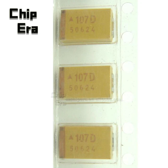 Original chip tantalum capacitor TAJD107K020RNJ 20V 100UF 107D tantalum capacitor