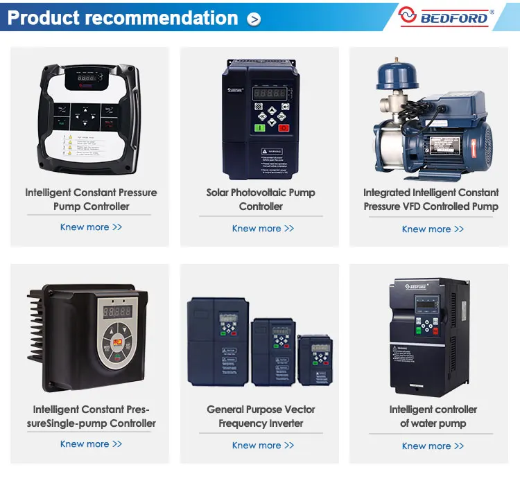 0.75kw 380V Pure Sine Wave Off Grid Dc To Ac Hybrid Solar Power Pump Inverter Without Battery
