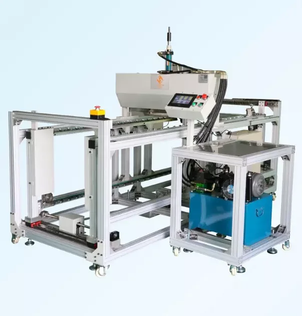 20 pcs/min high efficiently pocket filter assembly equipment automatic five gripper cover pressing machine assembling machine