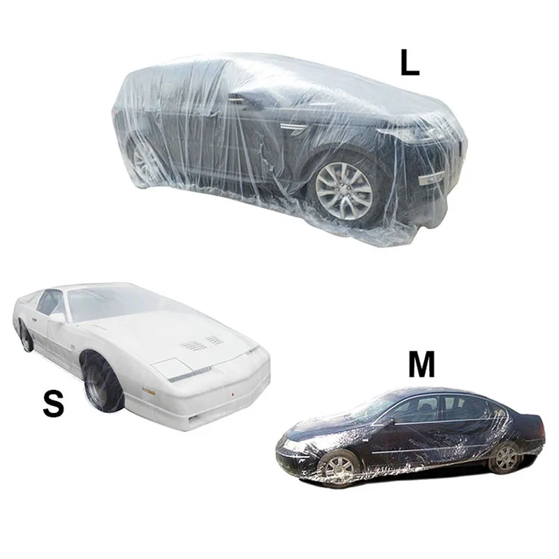 Colored superior disposable plastic best winter suv car cover
