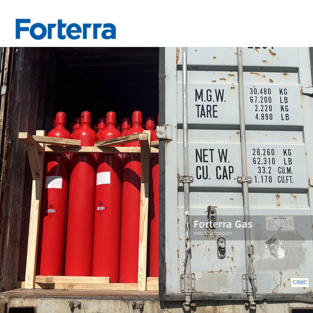 Factory Price 40L 6KG 99.95% Purity Acetylene Gas Refilling Acetylene C2H2 Gas in 40L Steel Cylinder for sale