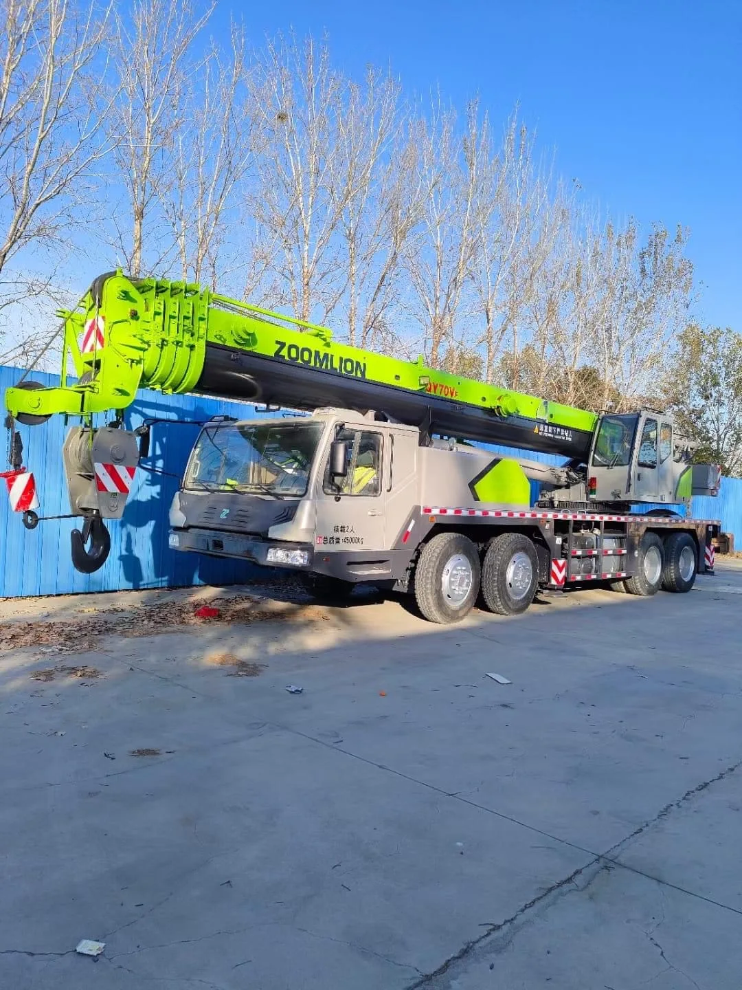 New 70Tons Truck Mounted Crane Zoomlion Manual Proportional Control