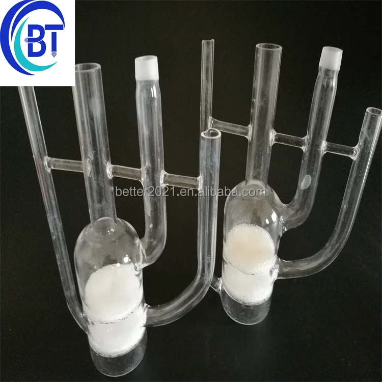 gas inlet glass tube (t shape long one)    quartz electric heater tube