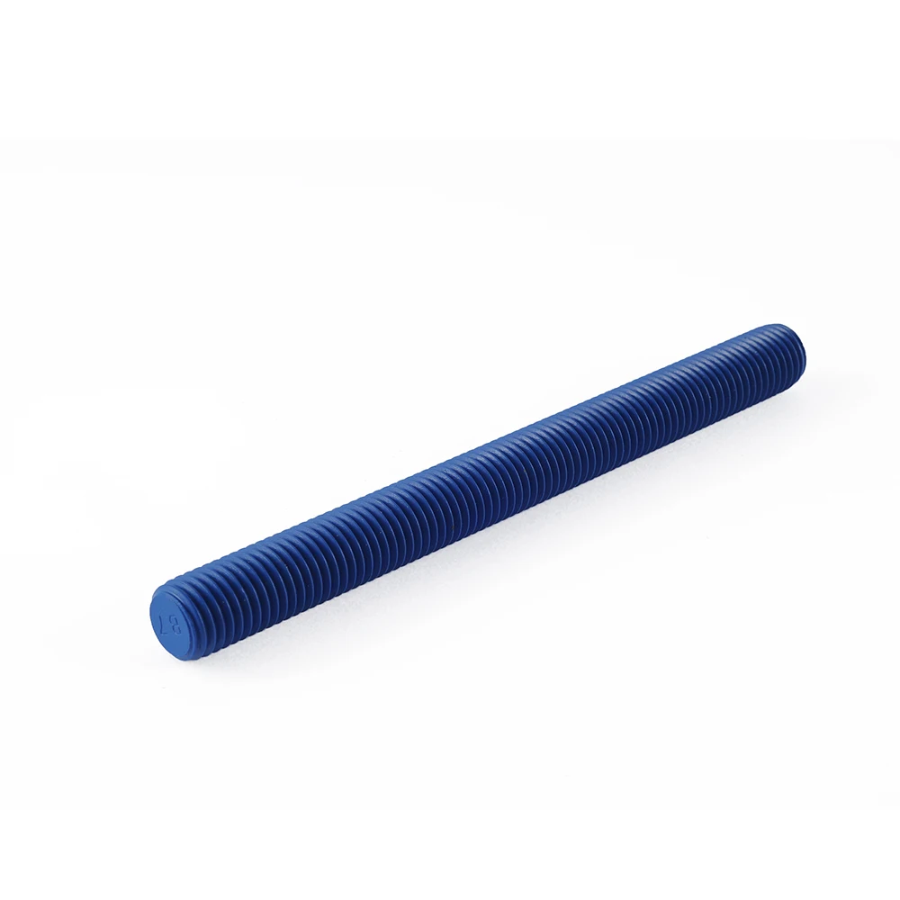 China fastener factory directly supply high strength alloy steel B7, B7M, L7, L7M black xylan ASTM A193/A193M thread rods