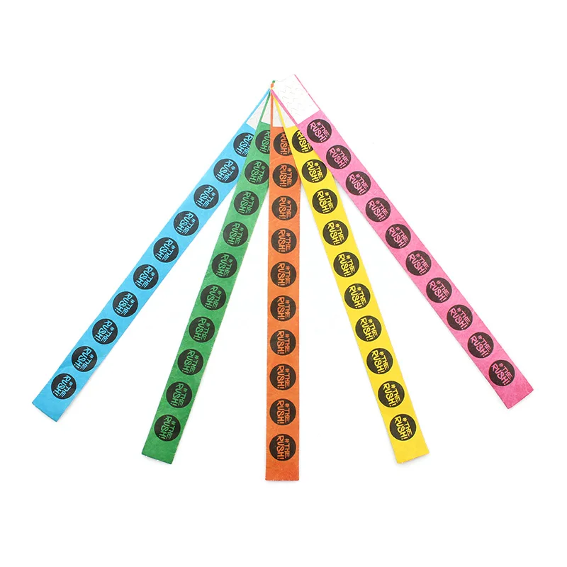 
Paper Bracelets Wristband Tyvek for Activity Custom Cheap Waterproof Wedding Party Favor Event & Party Supplies 