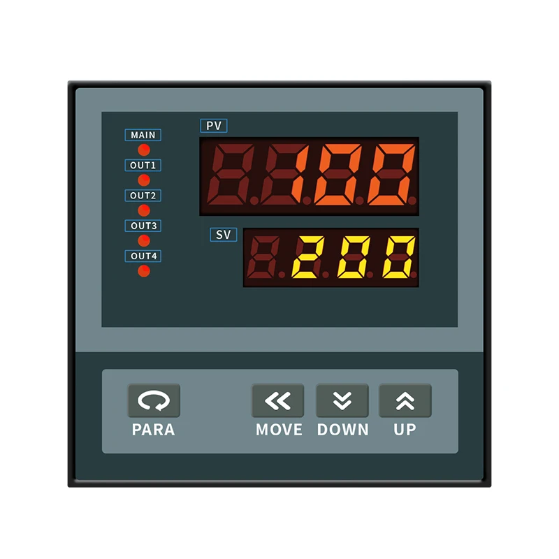 High quality industrial usage 220v 120v pid display temperature controller 4 channels process indicator 4-20ma