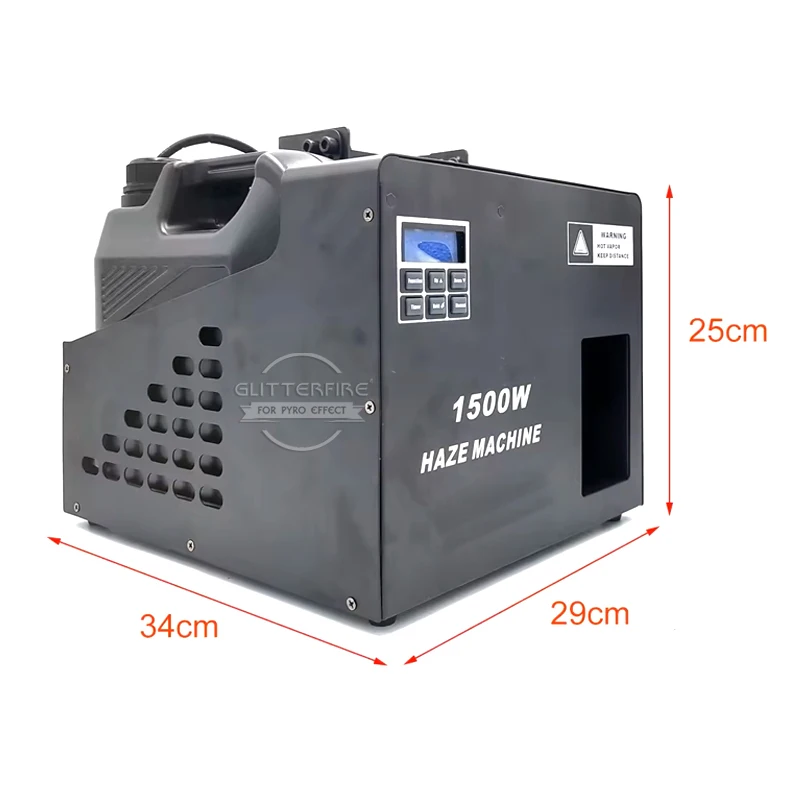 Stage Effect Equipment Fog Machine Smoke Output 1500W Haze Machine Remote Control DMX Square Fog Making Machine