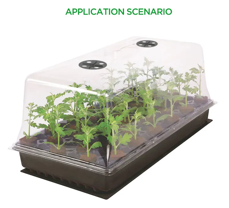 Germination Kit  Sturdy Drip Tray 72 Cell Seedling Tray for Indoor Gardening, Seed Starting Cloning Plants