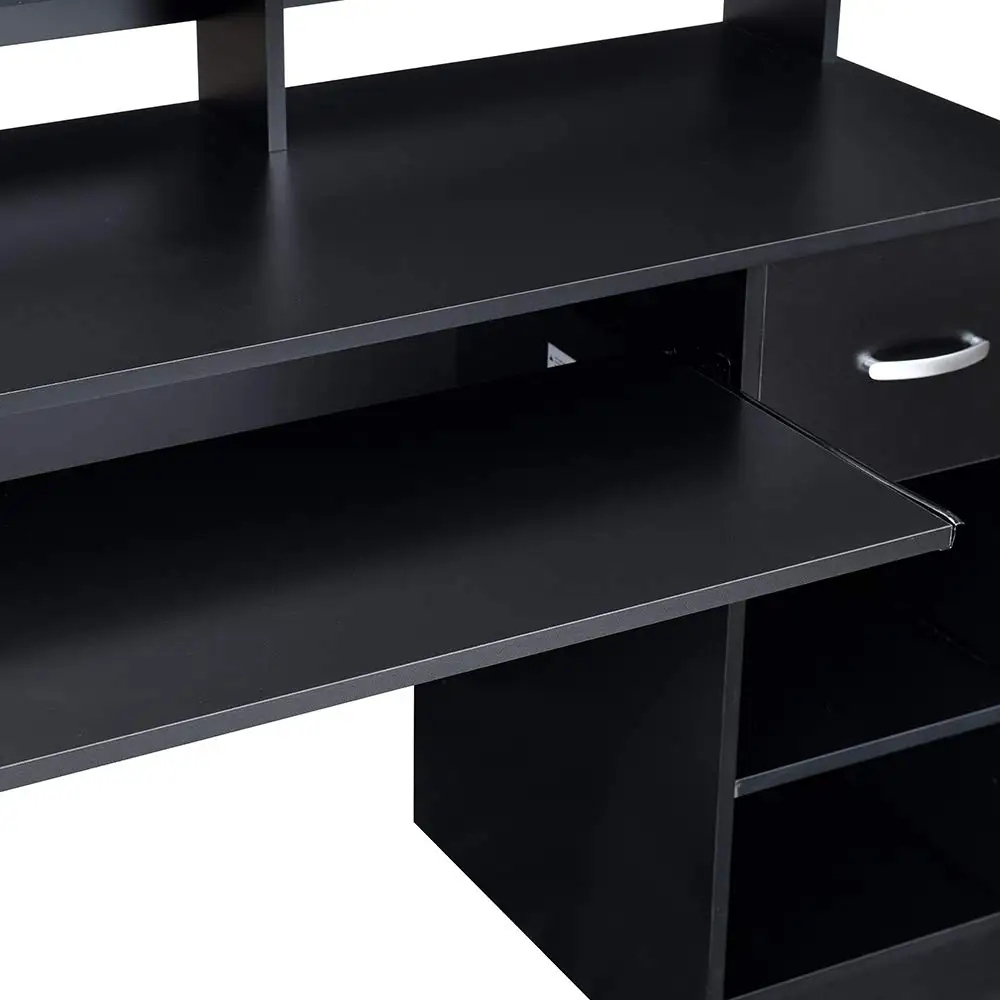 Home Office Wooden Student Study Writing Desk Table Computer Desks with Keyboard Tray