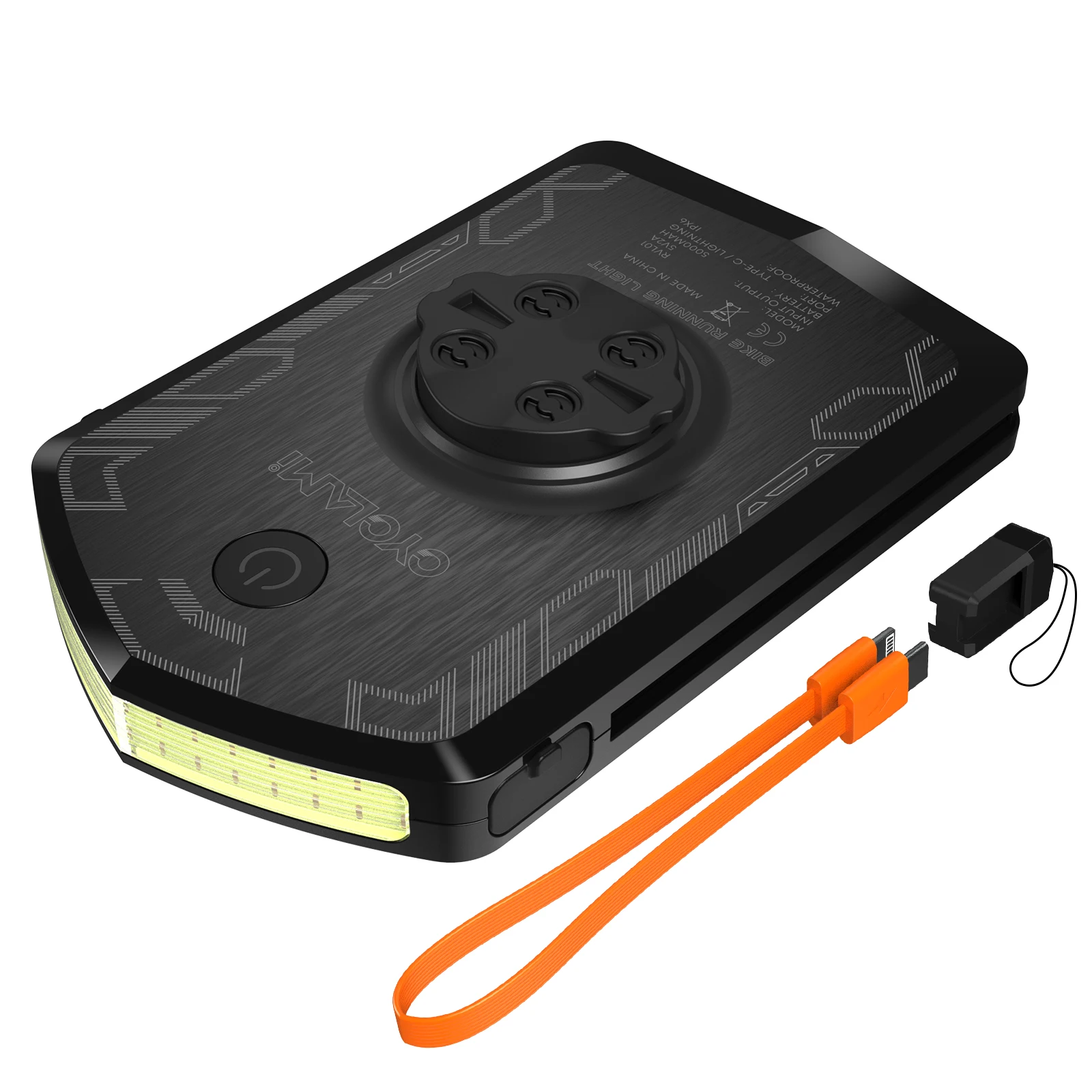 CYCLAMI Power Bank Ultralight 5000 MAh Bike Front Lamp Hanging Version Cycling Flashlight Emergency Bicycle Headlight Light