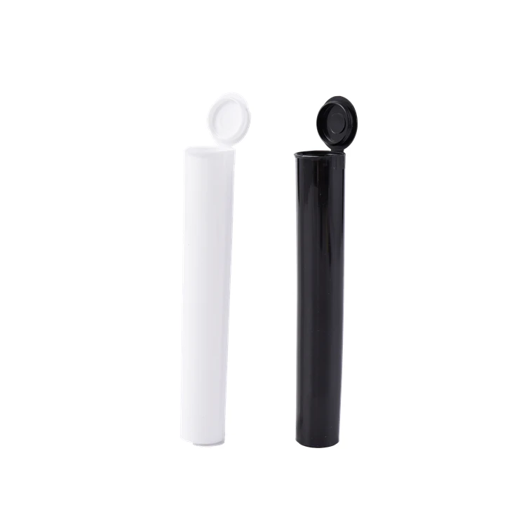 Opaque black CR plastic tubes 116mm