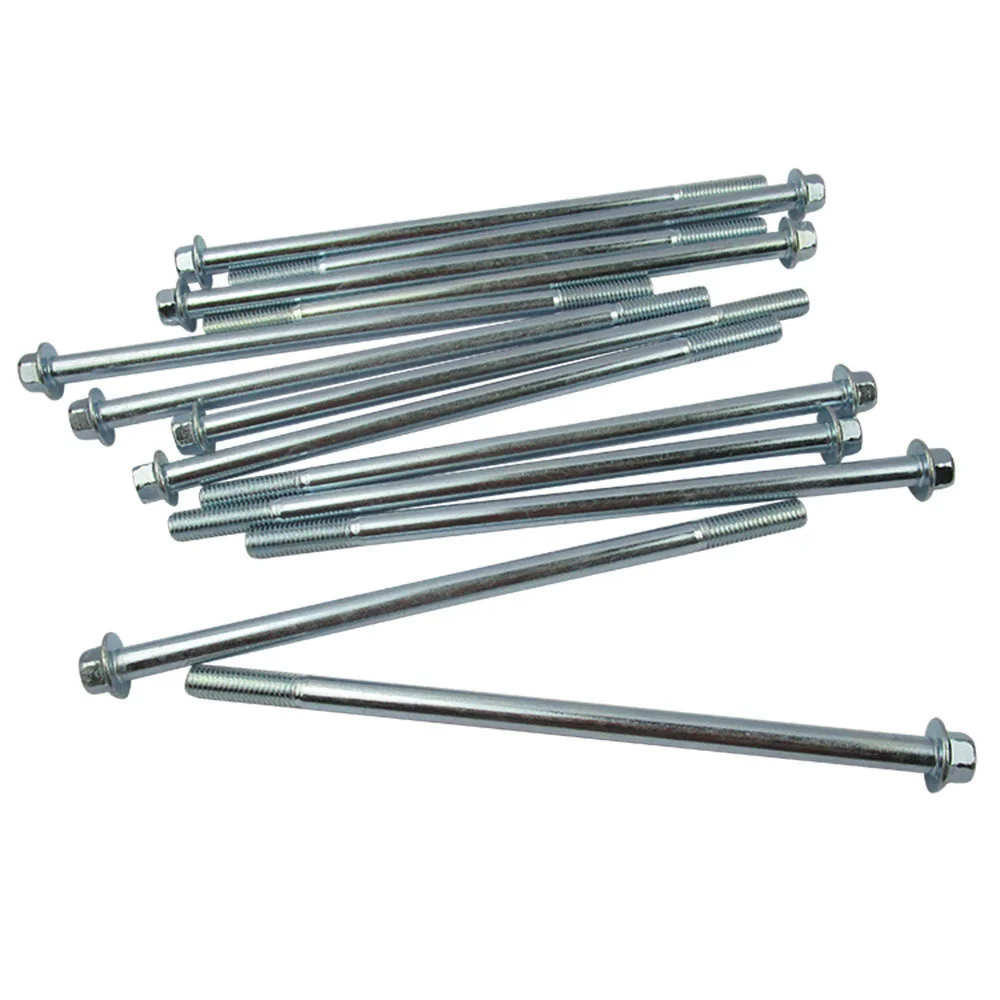 Factory Sale High Quality Hex Head Flange Bolt Zinc Plated Finish Industrial Hex Flange Bolt