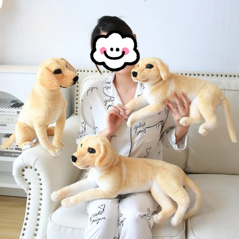 Higher Quality Realistic Soft Cuddly Golden Retriever Stuffed Toys Simulated Animals Plush Toys