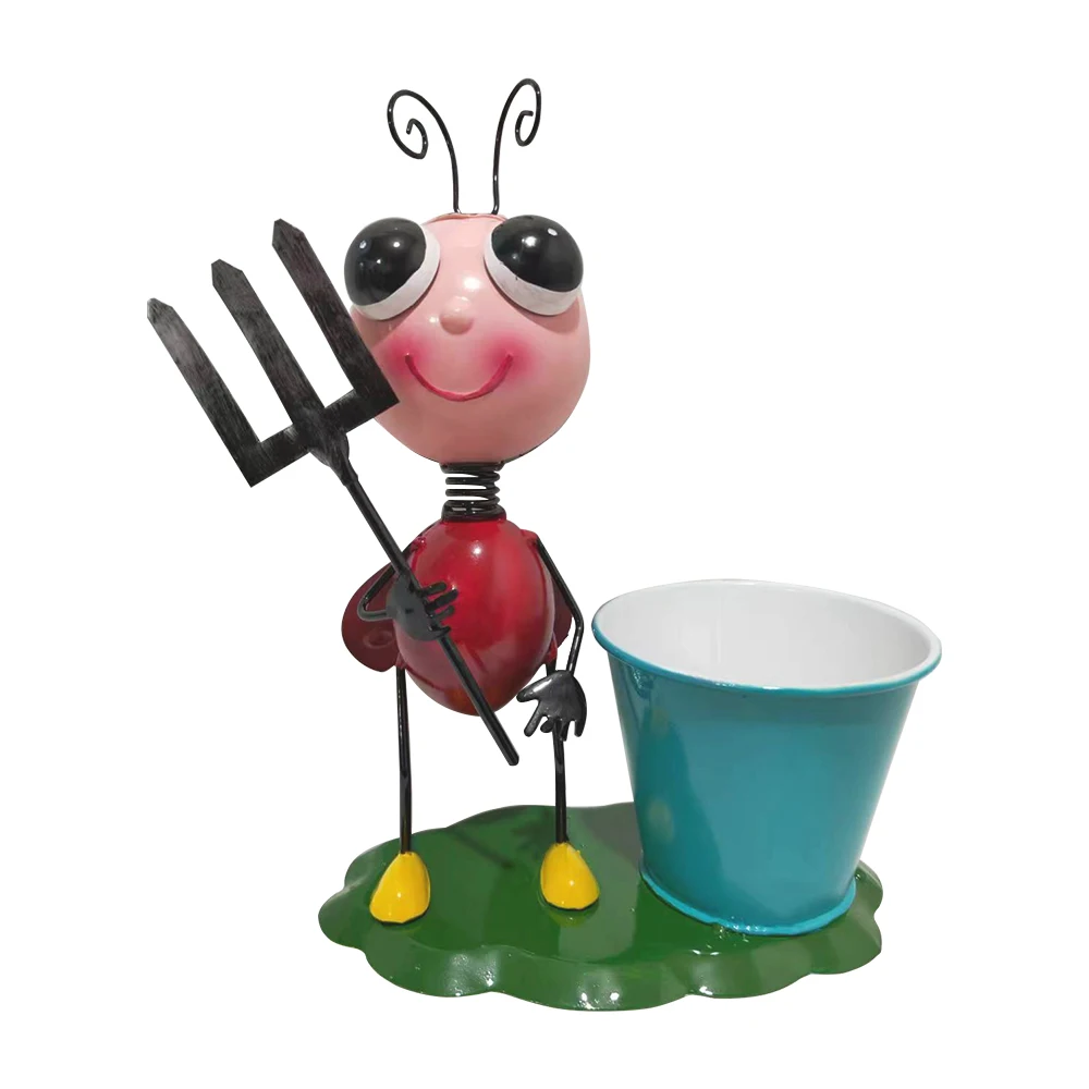 Creative Animal Cute Balcony Planter Home Office Garden Decorative Metal Pot Plants