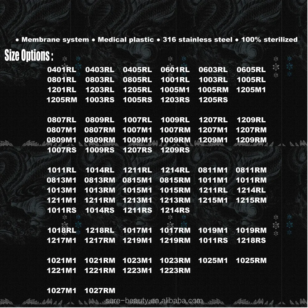 tattoo needle cartridge