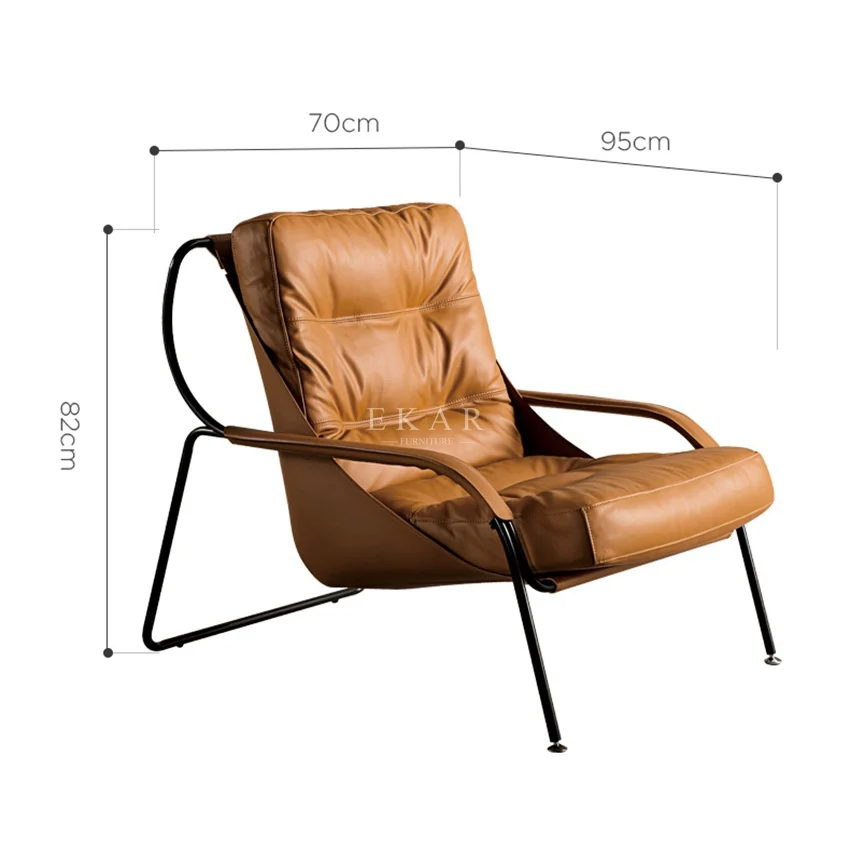 Modern Design Leisure Living Room Home Furniture Accent Imola Arm Chair Single leather lounge leisure chair