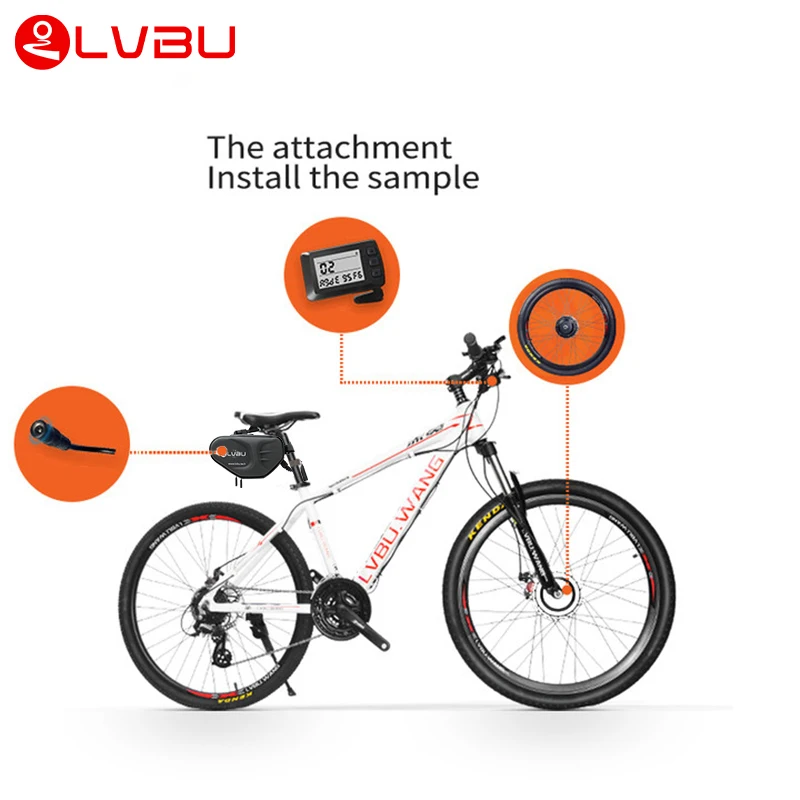 Hot Selling 36V 250W 350W EBike E Bike Electric Motor Conversion Kit With Hidden Saddle Battery 16 20 24 26 27.5 28 29 Inch 700C
