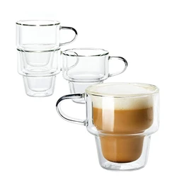 Coffee Kit Wholesale Large Wide Mouth Cups with Handle Coffee Pots Paper Cups Custom Cafe Restaurant Mason Bottle