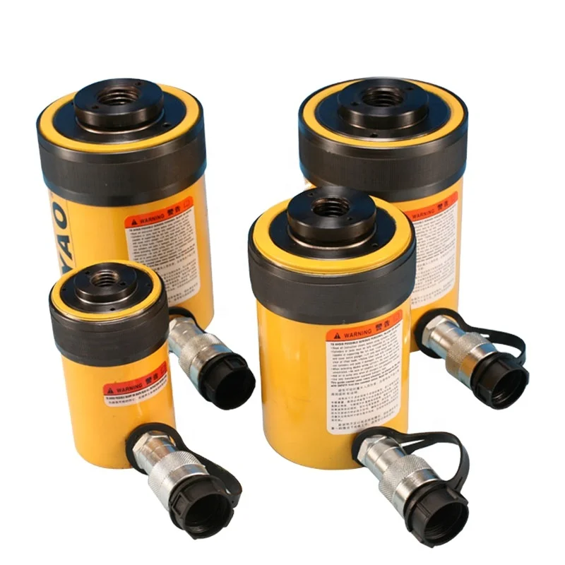 20 30 60 100 150 200 ton double single acting hydraulic hollow plunger cylinder jack