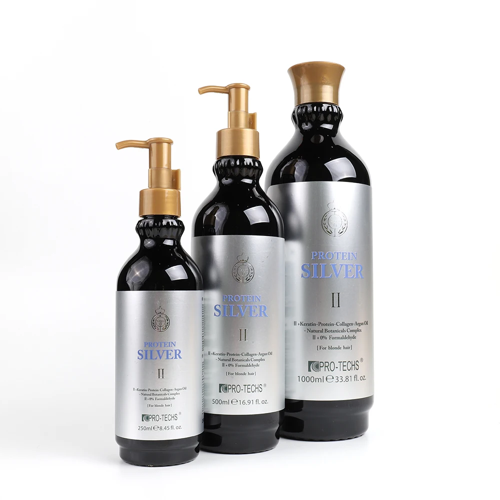 Wholesale Blond hair Protein Silver Collogan Smooth Keratin Hair Straightening Cream Keratin Treatment