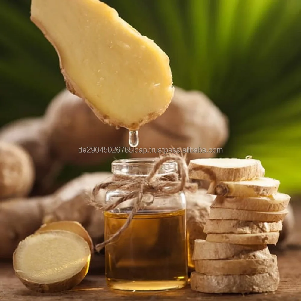 LIGHT YELLOW TO YELLOW LIQUID GINGER OIL TERPENELESS CAS Number: 8007-08-7 Food Grade, Kosher, Halal, EU Natural, US Natural