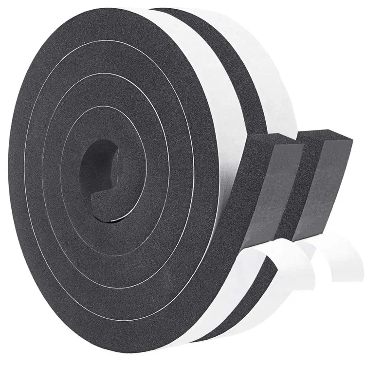 Foam Strips with Adhesive  Neoprene Weather Stripping High Density Foam Tape for Doors and Windows Insulation