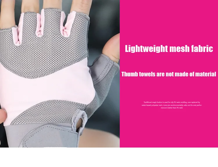 Half Finger Cycling Gloves Womens Silicone Pad Shock Absorbing Bicycle Gloves Mountain Bike Gloves